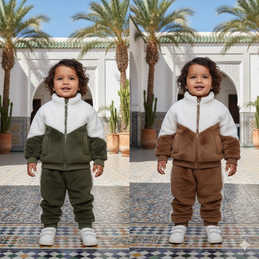 ✨ عرض خاص: طقمين دافئين للأطفال بسعر طقم واحد فقط! ✨