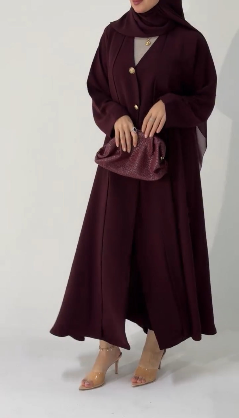 عباية بوردو راقية للمناسبات 🌸