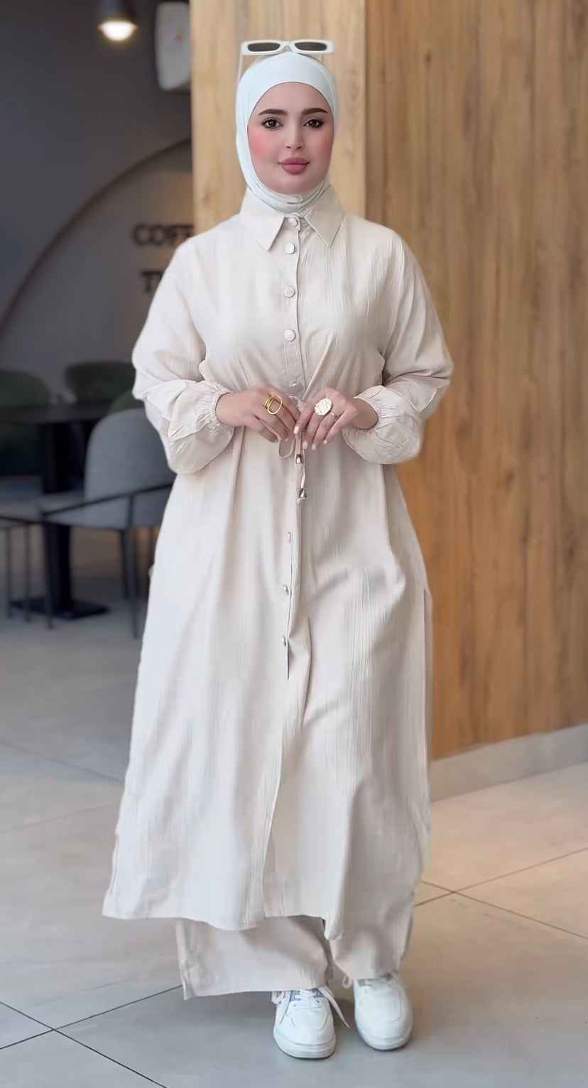 👗 طقم أنيق وناعم 🌸
